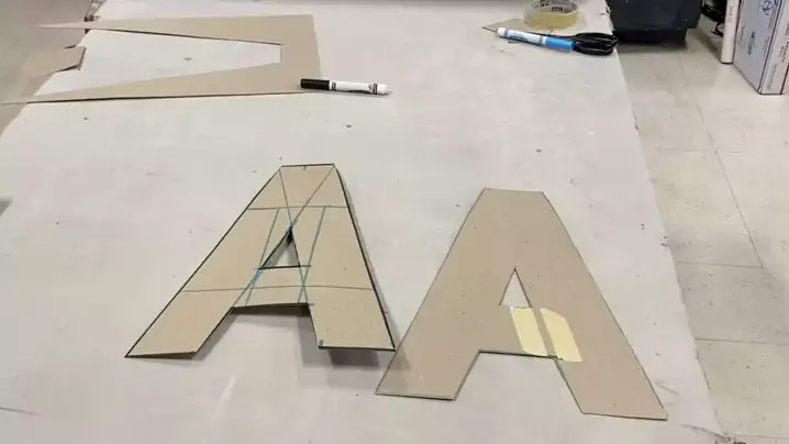 Aprenda Fazer Lindas Letras Grandes de Papelão